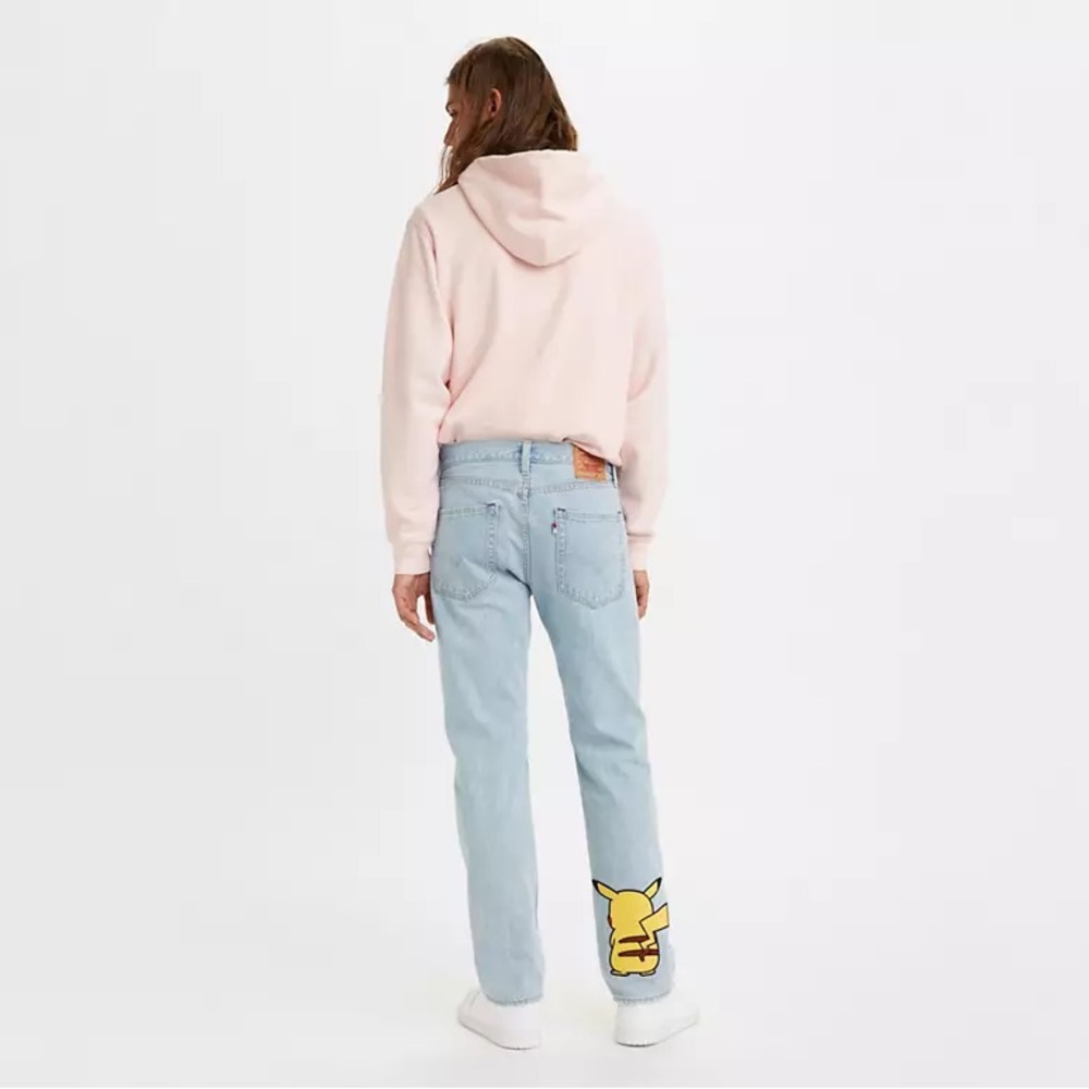 Men’s |Levi’s X Pokémon |NWT 551 Z Authentic Pikachu Loose Straight Jeans; 30x30 - Picture 3 of 6